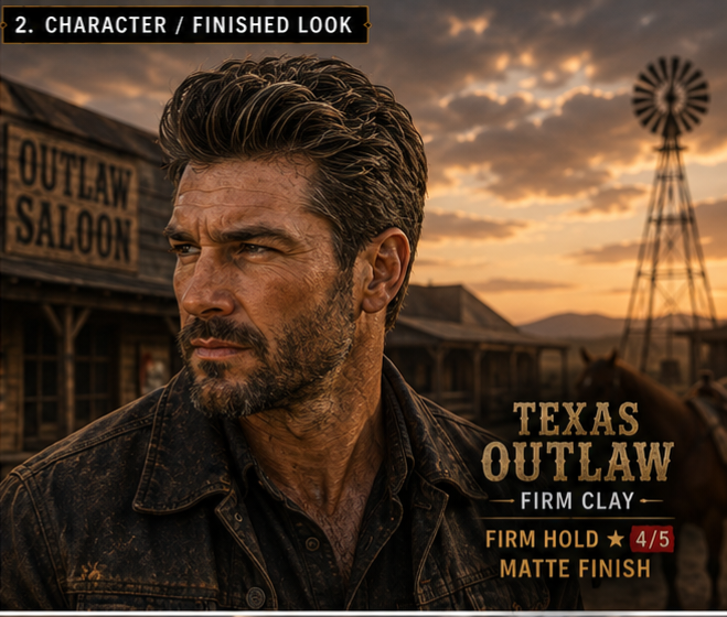 Cowboy TEXAS OUTLAW Firm CLAY