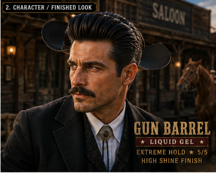 Gun Barrel Liquid Hair Gel