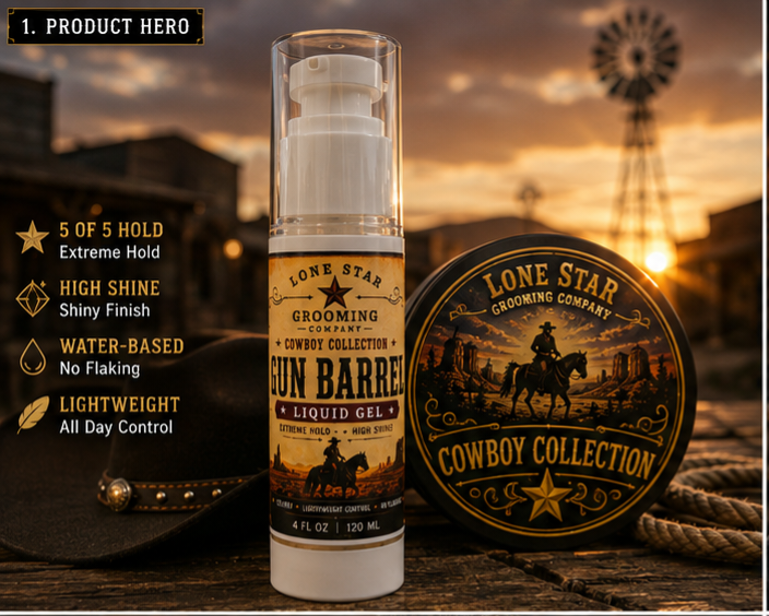 Gun Barrel Liquid Hair Gel