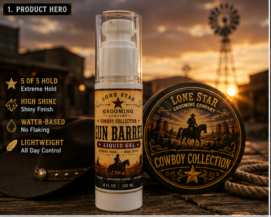 Gun Barrel Liquid Hair Gel